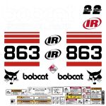 Stickerset Bobcat 863 2S Ingersoll Rand