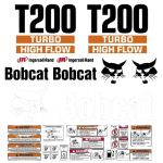 Stickerset Bobcat T200 Turbo High Flow