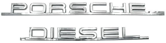Emblem chroom Porsche Diesel