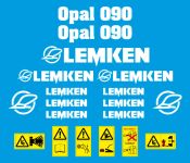 Stickerset Lemken Opal 090
