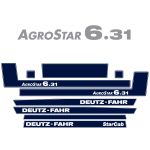 Stickerset Deutz AgroStar 6.31