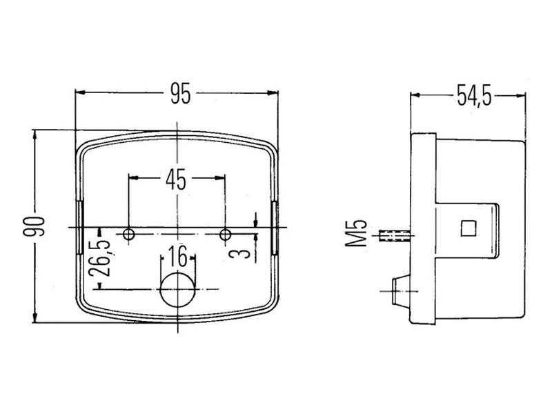 56086 Achterlicht 12-24V, Links