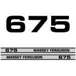Typenschild Massey Ferguson 675